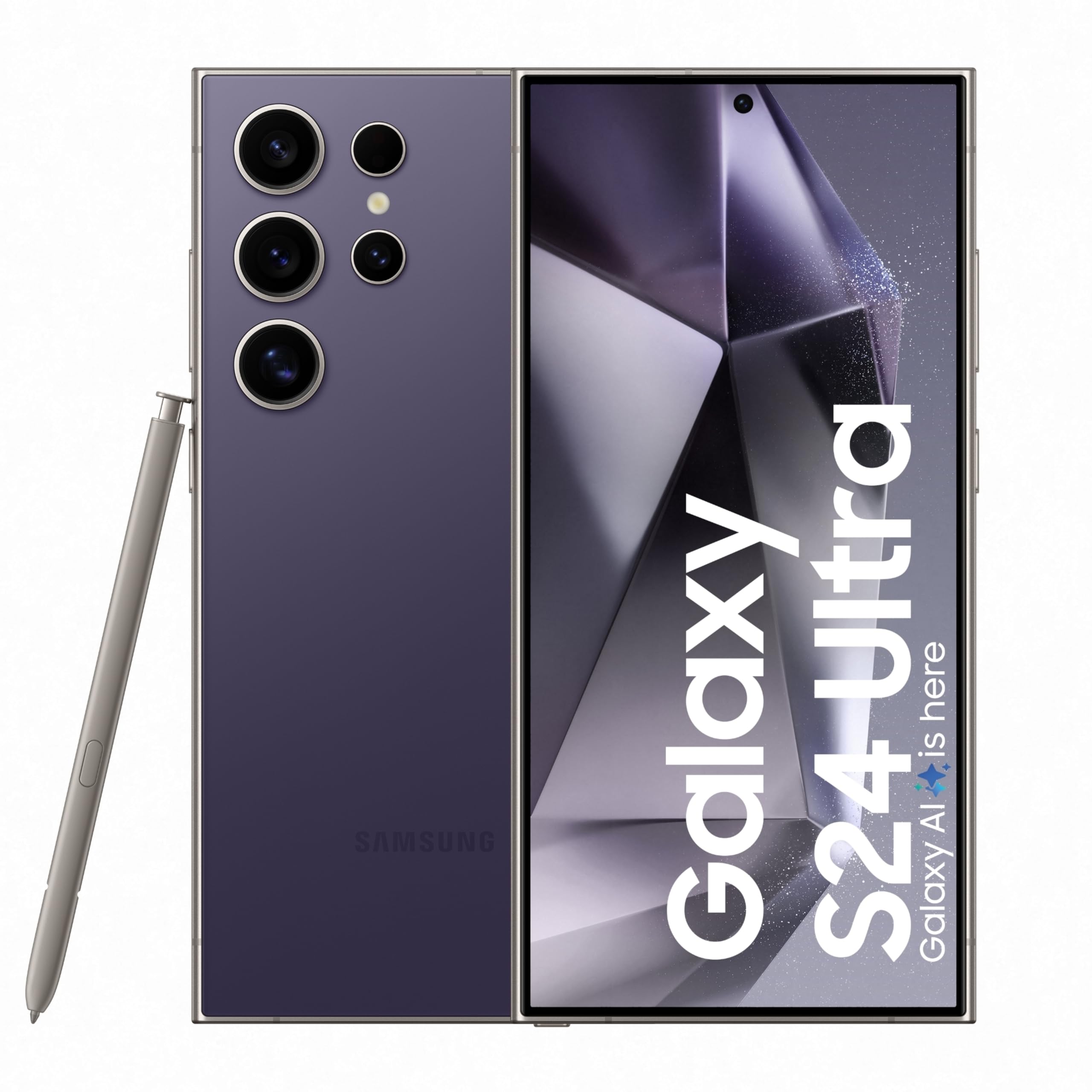 Samsung Galaxy S24 Ultra 5G AI Smartphone with Galaxy AI (Titanium Gray, 12GB, 256GB Storage), Snapdragon 8 Gen 3, 200 MP Camera with ProVisual Engine and 5000mAh Battery